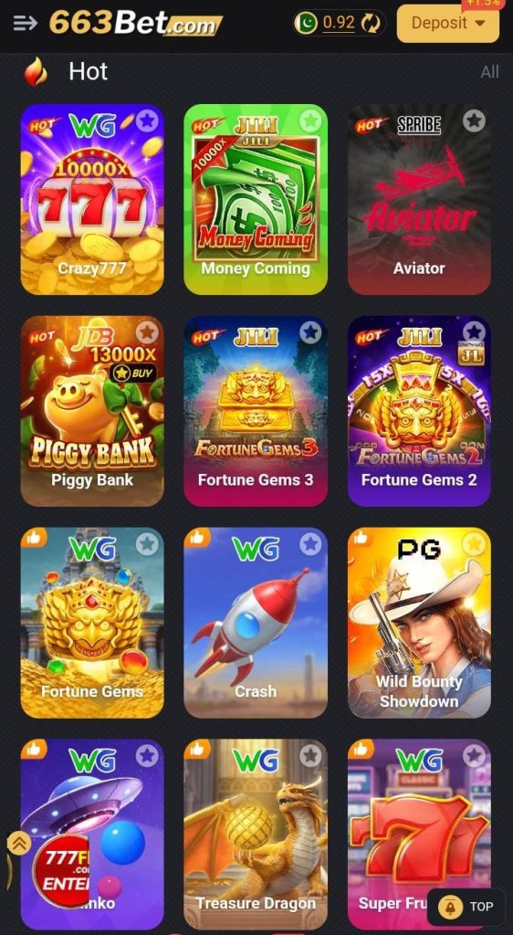 663bet game register