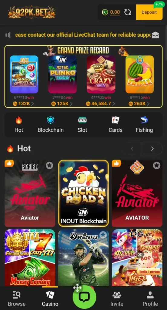 92pkr bet game